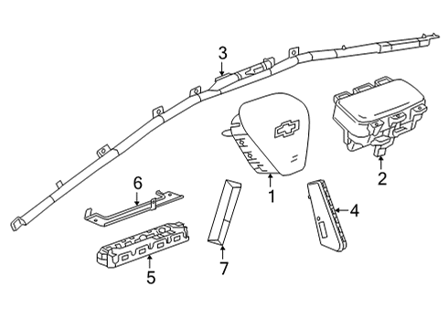 GM 42809447 Passenger Discriminating Sensor, Front Passenger Side 42809447 GM Passenger Discriminating Sensor, Front Passenger Side