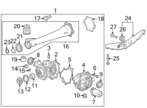 GM 42839345 Actuator, Differential Clutch, Rear 42839345 GM Actuator, Differential Clutch, Rear