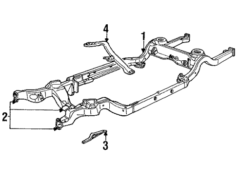 GM 12521648 Frame Assembly 12521648 GM Frame Assembly