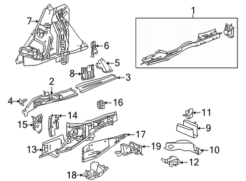 26390953 GM Rail, Rear Cross Bar