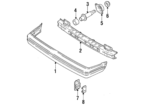 GM 96055962 Face Bar, Black 96055962 GM Face Bar, Black
