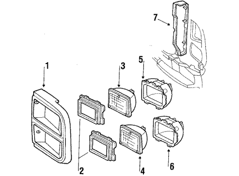 GM 14052293 Edge Molding, Driver Side 14052293 GM Edge Molding, Driver Side