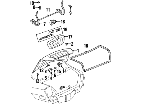 25725453 GM Hinge, Passenger Side