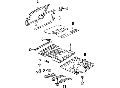 GM 10064656 Seat Reinforcement, Driver Side 10064656 GM Seat Reinforcement, Driver Side