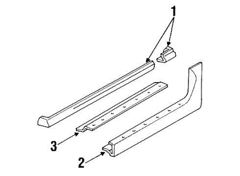 GM 12503015 Ground Effects Mount Bracket 12503015 GM Ground Effects Mount Bracket
