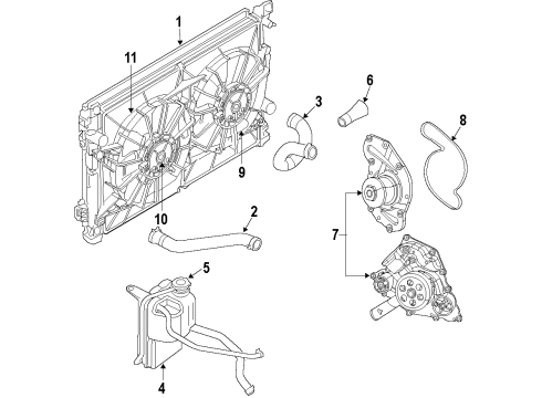 GM 14023685 Radiator Support Baffle 14023685 GM Radiator Support Baffle