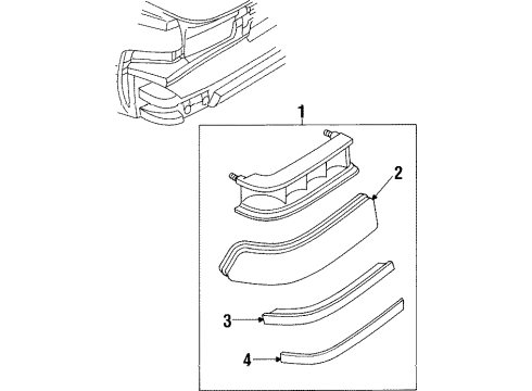 16519702 GM Lens, Passenger Side