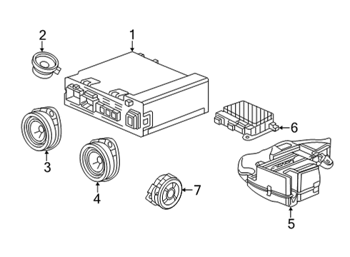 GM 42768769 Radio Bracket 42768769 GM Radio Bracket