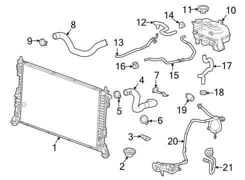 85519032 GM Radiator, Radiator