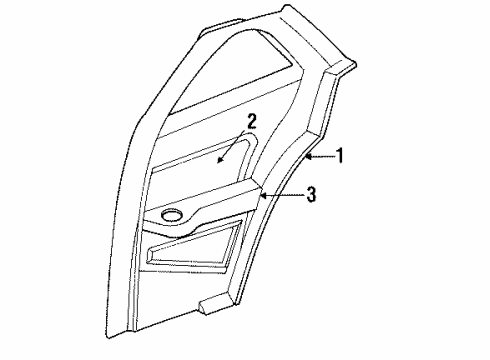GM 16654352 Cup Holder, Rear 16654352 GM Cup Holder, Rear
