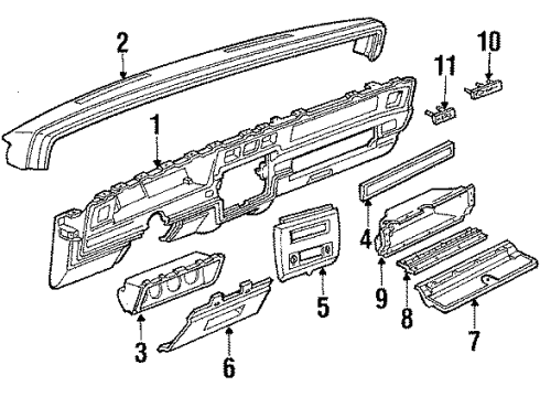 10074435 GM Glove Box Door
