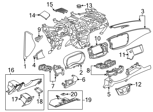 84088307 GM Applique, Instrument Panel Trim
