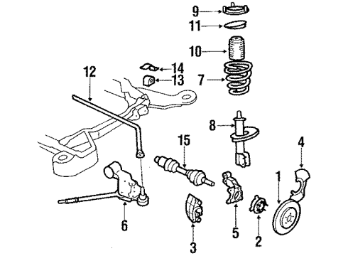 1635154 GM Stabilizer Bar