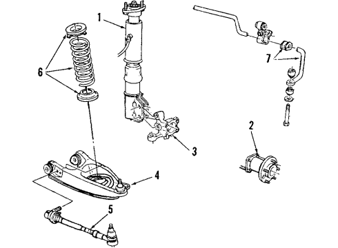 22047978 GM Strut, Rear