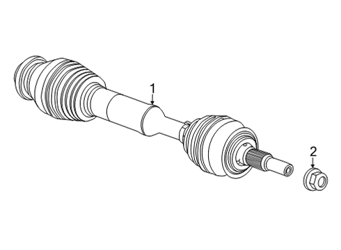 85589618 GM Shaft, Rear Axle Drive, Front