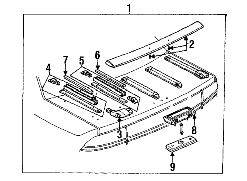 GM 22580820 Slat 22580820 GM Slat