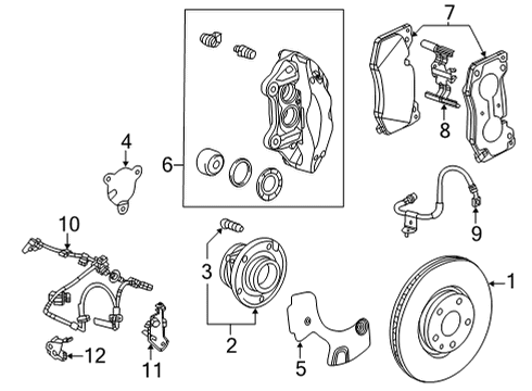 GM 11547852 Hub Assembly Bolt 11547852 GM Hub Assembly Bolt