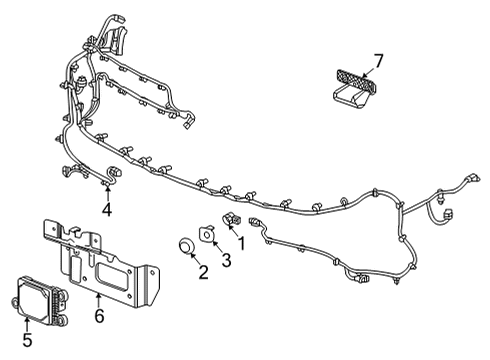 85591133 GM Harness, Theft Deterrent Or Front / Rear / Side / Intake Object