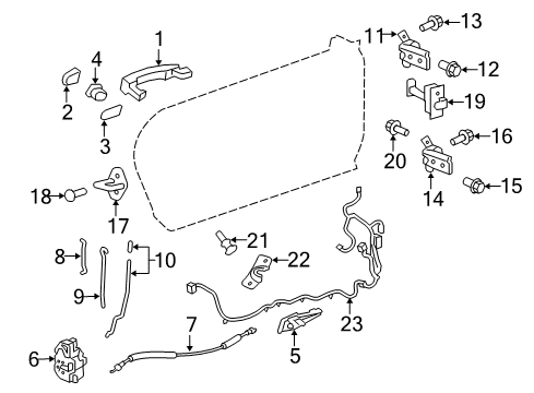 84546250 GM Lock Switch, Passenger Side