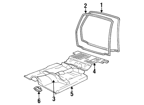 GM 15628261 Floor Pan 15628261 GM Floor Pan