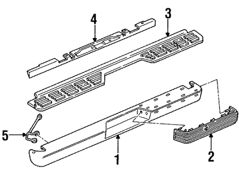 GM 15696961 Black Out Tape, Driver Side 15696961 GM Black Out Tape, Driver Side