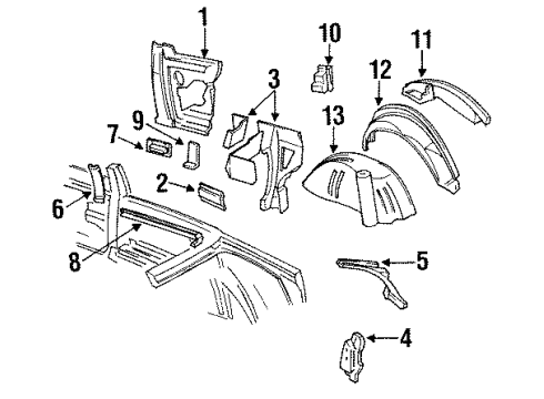 12525471 GM Mount Panel, Driver Side