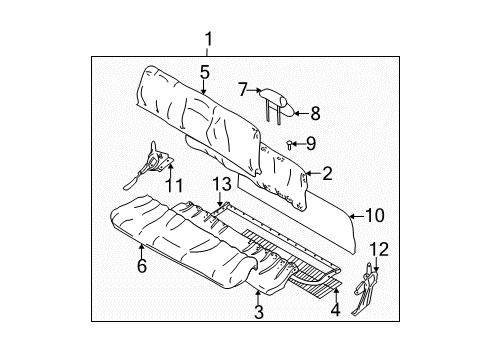 GM 12478942 Release Handle, Rear 12478942 GM Release Handle, Rear