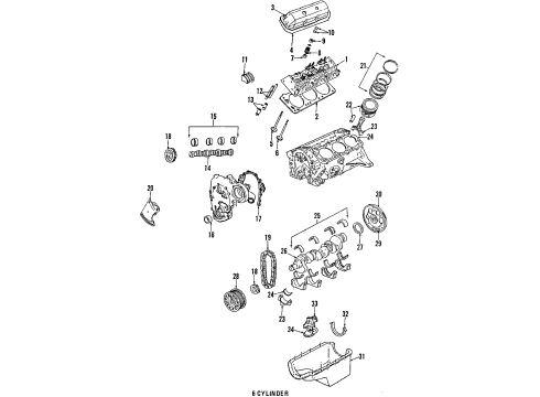 GM 10048960 Valve Grind Gasket Kit 10048960 GM Valve Grind Gasket Kit