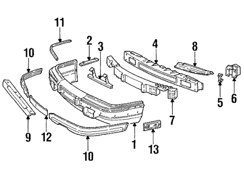 10082783 GM License Bracket, Front