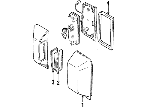 GM 96057355 Lamp Assembly 96057355 GM Lamp Assembly