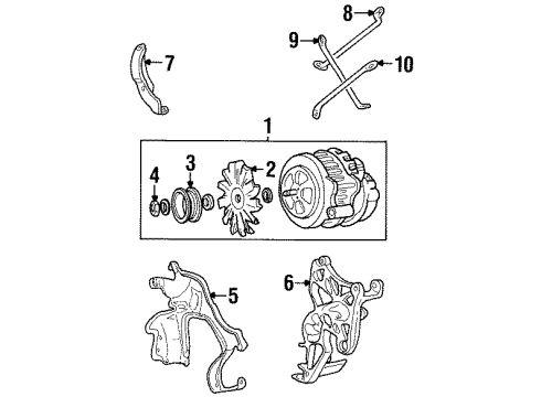 GM 10069979 Alternator Bracket 10069979 GM Alternator Bracket