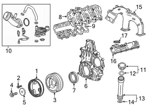 GM 12676699 Adapter, Turbocharger / Supercharger 12676699 GM Adapter, Turbocharger / Supercharger