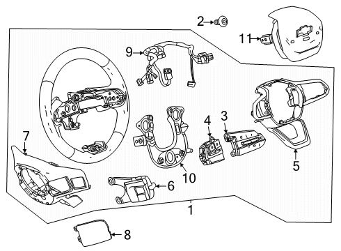 85669016 GM Wheel Assembly-Steering *Backen Black