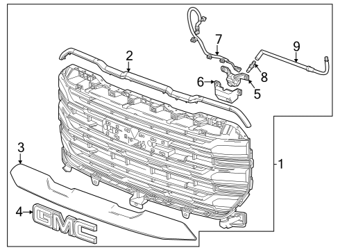 84963018 GM Emblem, Radiator Grille And Front End Ornamentation