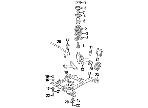 GM 12338816 Strut Mount, Passenger Side 12338816 GM Strut Mount, Passenger Side