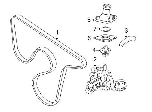 9433647 GM A/C Belt