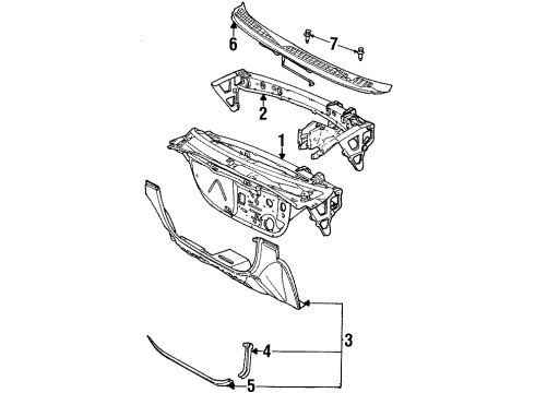 21099025 GM Cowl Grille