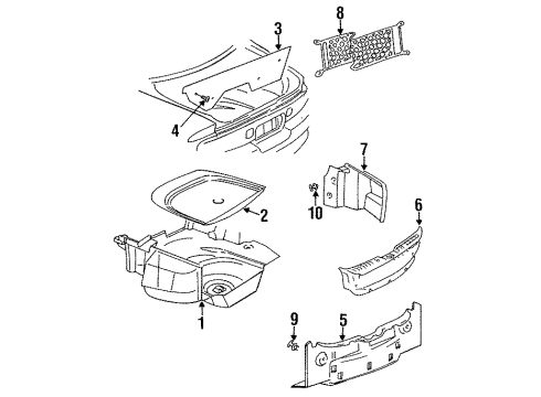 GM 25663557 Rear End Panel 25663557 GM Rear End Panel