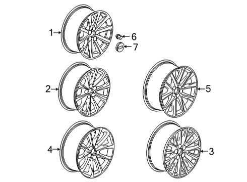 84894854 GM Wheel-18X8.5, J, Aluminum *Bright Silve