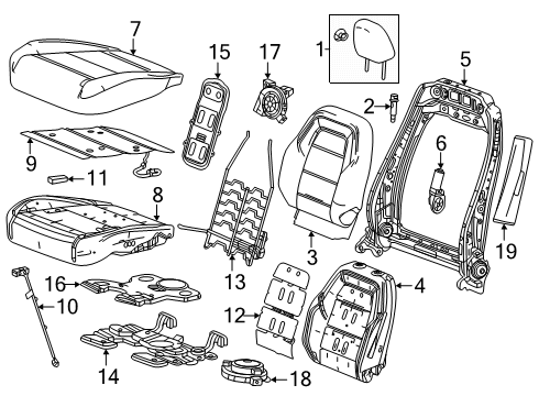 GM 85074253 MODULE ASM-F/SEAT HTR VENT CONT 85074253 GM MODULE ASM-F/SEAT HTR VENT CONT