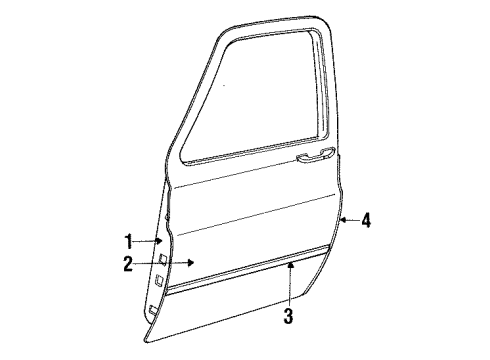 GM 15607701 Nameplate, Front 15607701 GM Nameplate, Front