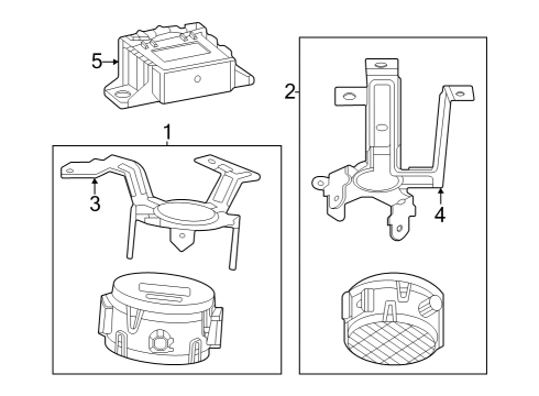 86528235 GM Speaker Assembly-Pedestrian Sound Alert Rear