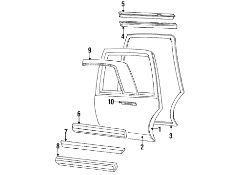 20658772 GM Outer Panel, Rear Passenger Side