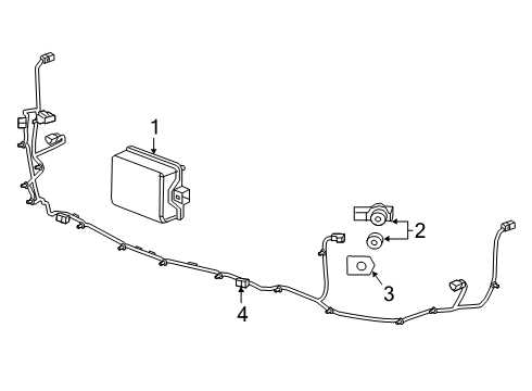 GM 84268204 Bracket, Theft Deterrent Or Front / Rear / Side / Intake Object 84268204 GM Bracket, Theft Deterrent Or Front / Rear / Side / Intake Object