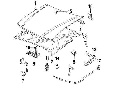 12374493 GM Hood