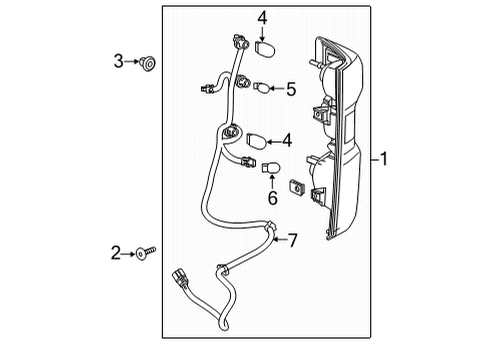 GM 85054426 Harness, Tail Lamp 85054426 GM Harness, Tail Lamp