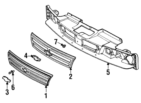 GM 22532624 Grille 22532624 GM Grille