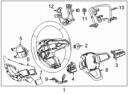 GM 85610400 Wheel, Steering 85610400 GM Wheel, Steering