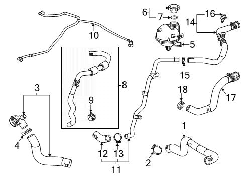 GM 42732062 Air Hose Retainer 42732062 GM Air Hose Retainer
