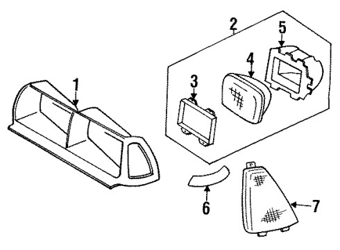 25509372 GM Headlamp Door, Passenger Side